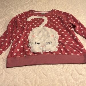 Soft plush comfortable kitty cat sweater